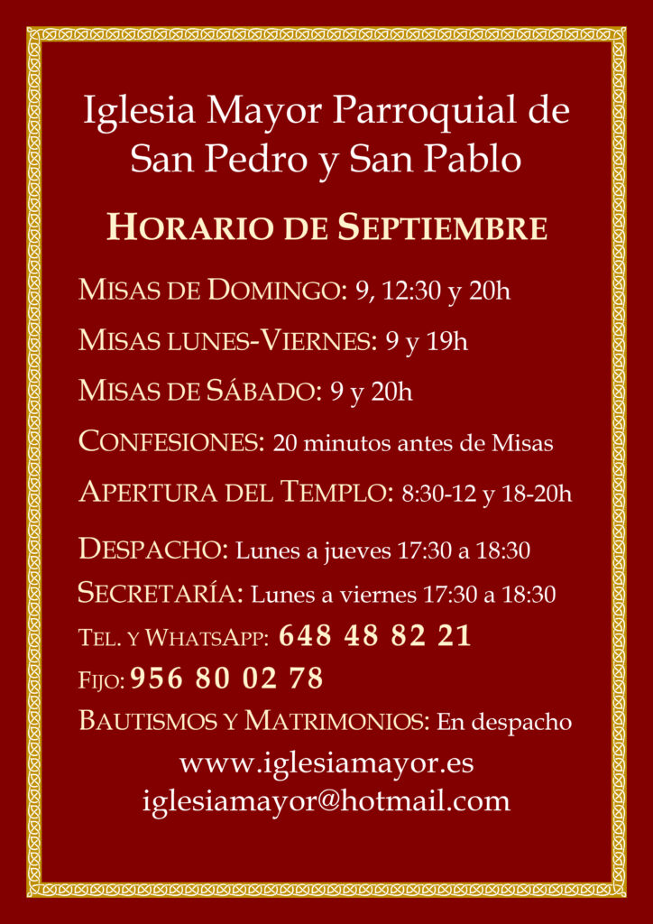 Horario SEP 2026